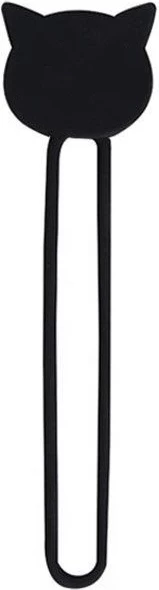 Mbështjellës kabllosh Hurtel prej silikoni, i zi