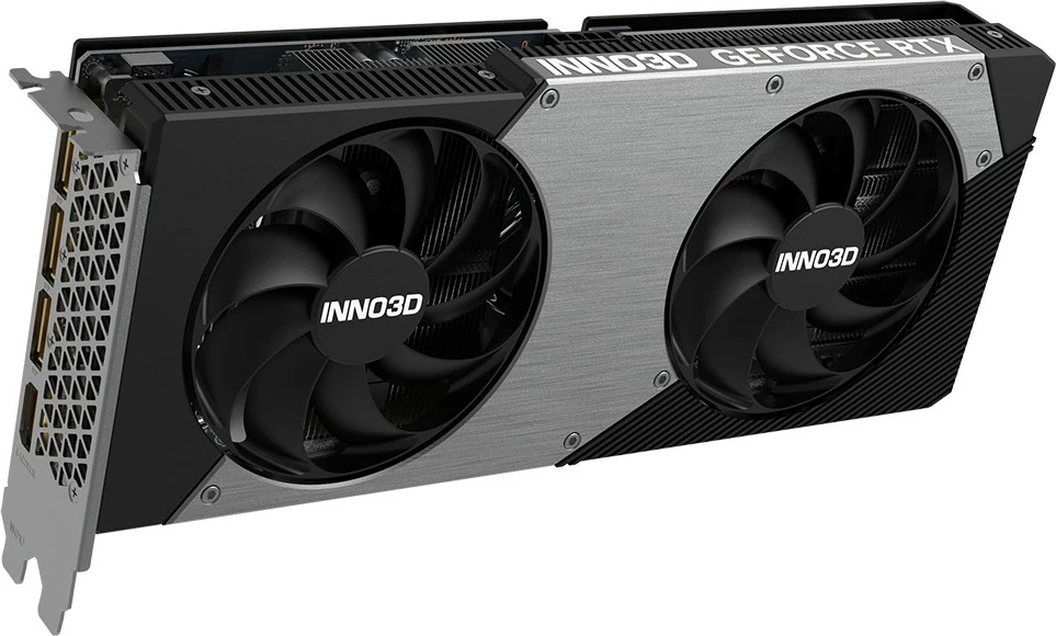 Kartelë grafike Inno3D RTX 5060 Ti Twin X2 OC 8GB GDDR7, e zezë/gri
