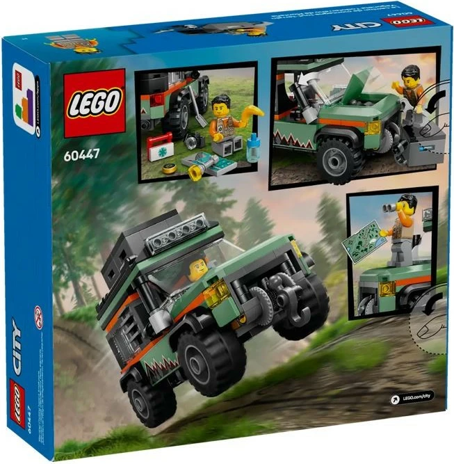 Set LEGO City Off-Road Mountain Truck 4x4, 221 pjesë, për fëmijë, Jeshile