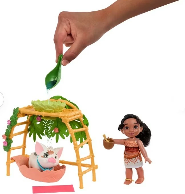 Set kukulle Disney Princess Mattel JBT36 Moana 2 Simea dhe Pua me 10+ aksesorë 3+
