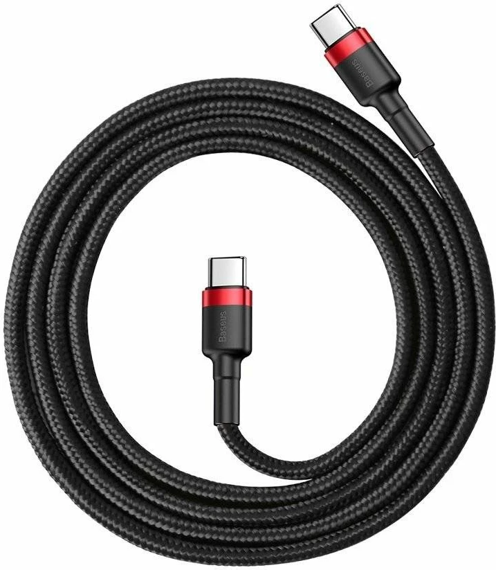 Kabllo Baseus Cafule USB-C në USB-C 1m PD/QC, e zezë