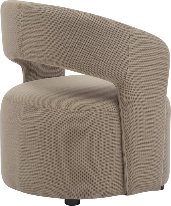 Karrige Lemouton, pëlhurë, ngjyrë gri-bezhë, 69.5x66x80cm