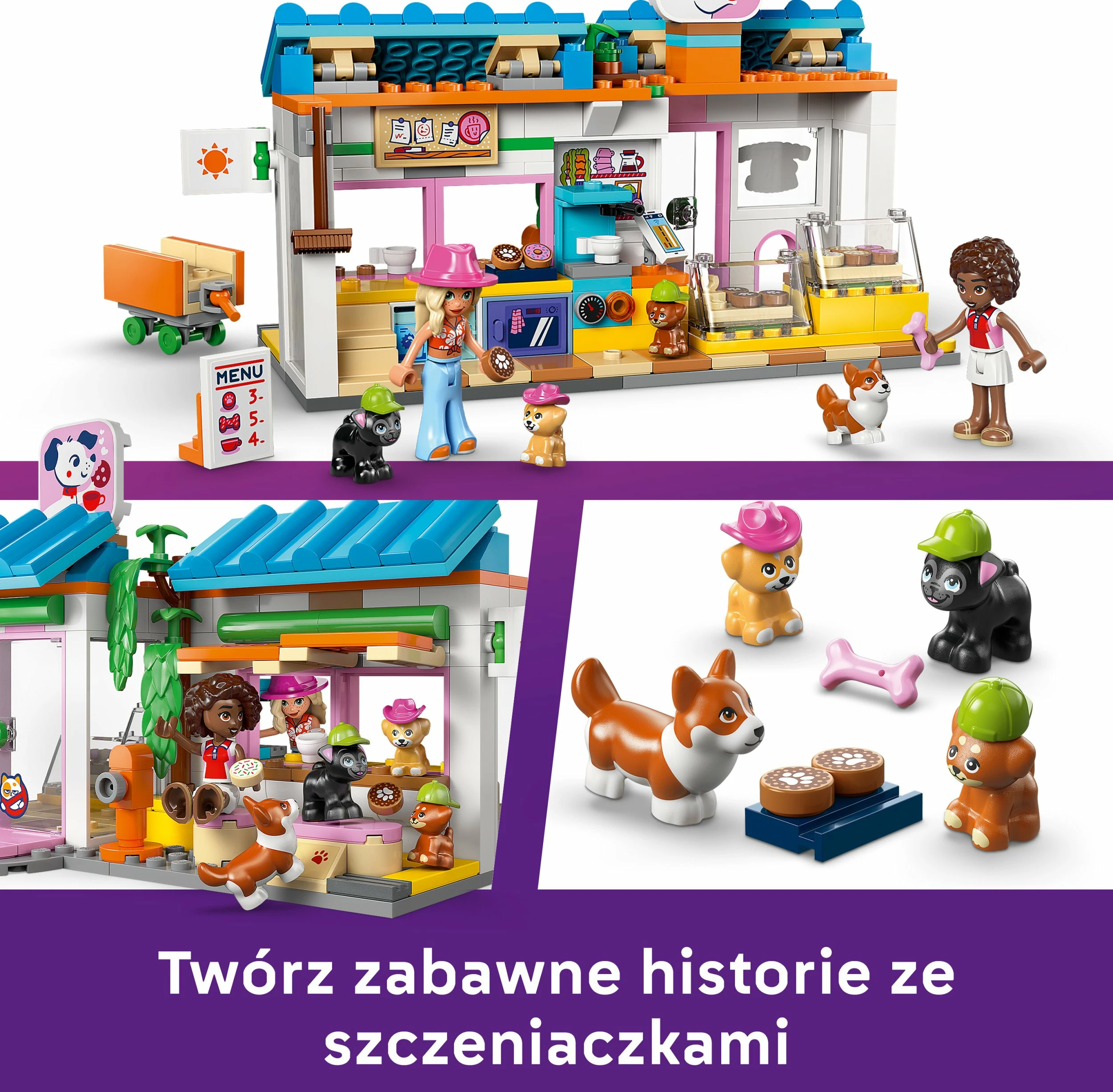 Set LEGO Friends Bakery with Dog Treats 42677, 278 copë