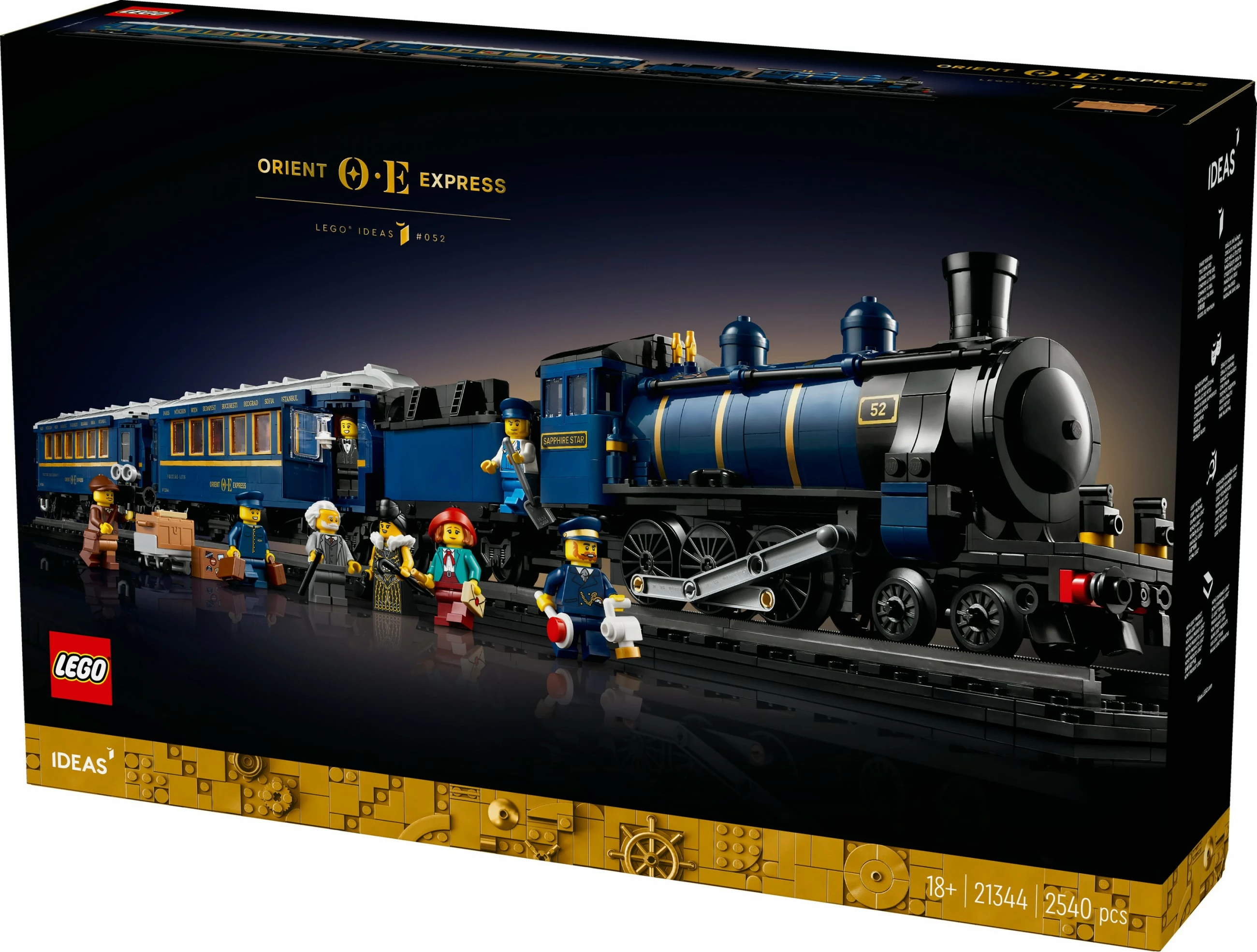 Set ndërtimi LEGO Ideas Orient Express, 2540 pjesë, shumëngjyrësh