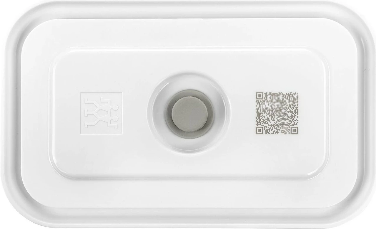Kuti vakum qelqi Zwilling Fresh & Save 0.9L, kapak plastik, rezistente 180°C, gri/transparente