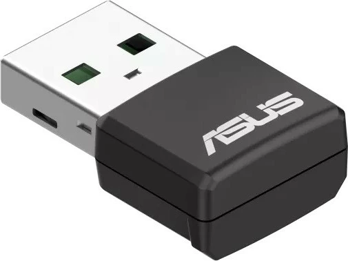 Kartë rrjeti USB Asus USB-AX55 Nano, WiFi 6 AX1800, e zezë