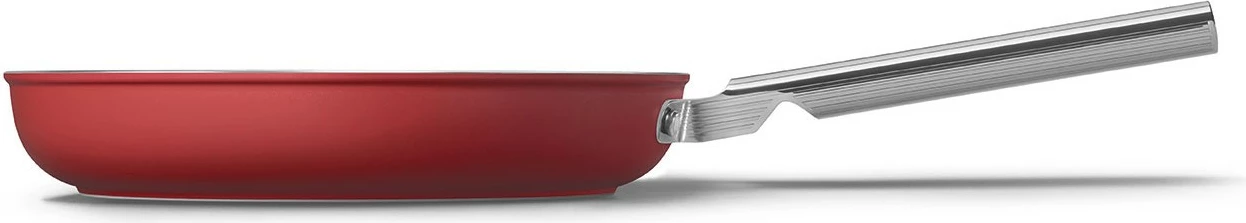 Tigan SMEG CKFF2801RDM 28 cm, alumini, jo-ngjitës, e kuqe
