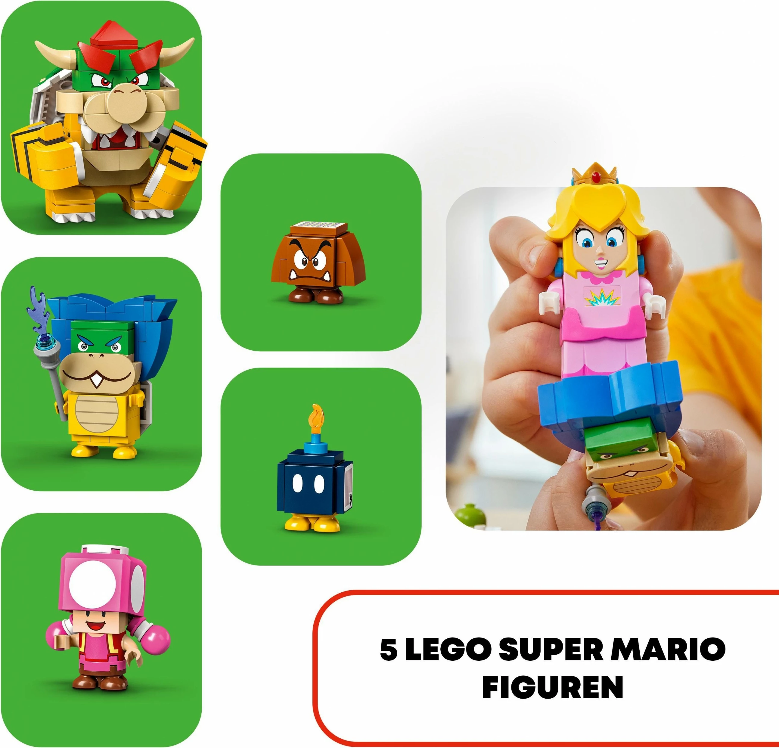 Set ndërtimi LEGO Super Mario Peach’s Castle, 1216 pjesë, shumëngjyrësh