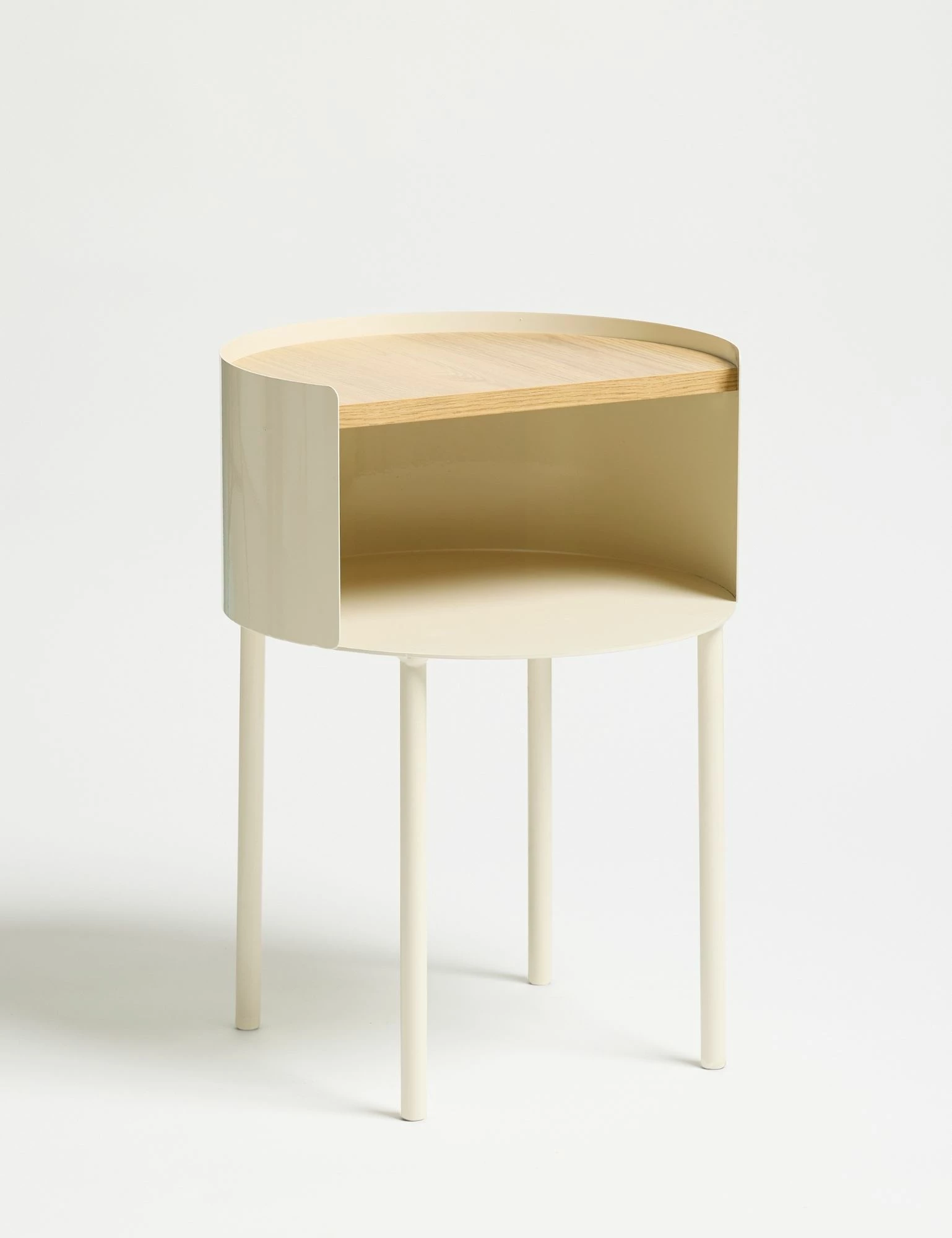 Tavolinë anësore Skye Decor, Espen, ngjyrë krem