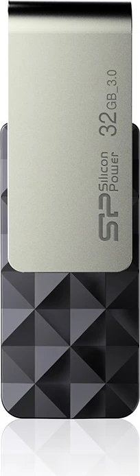 USB Silicon Power, 32 GB USB Type-A 3.0 , e zezë