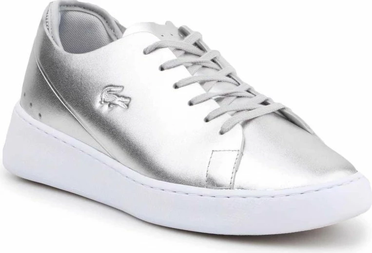 Këpucë lifestyle për fëmijë Lacoste, argjendi