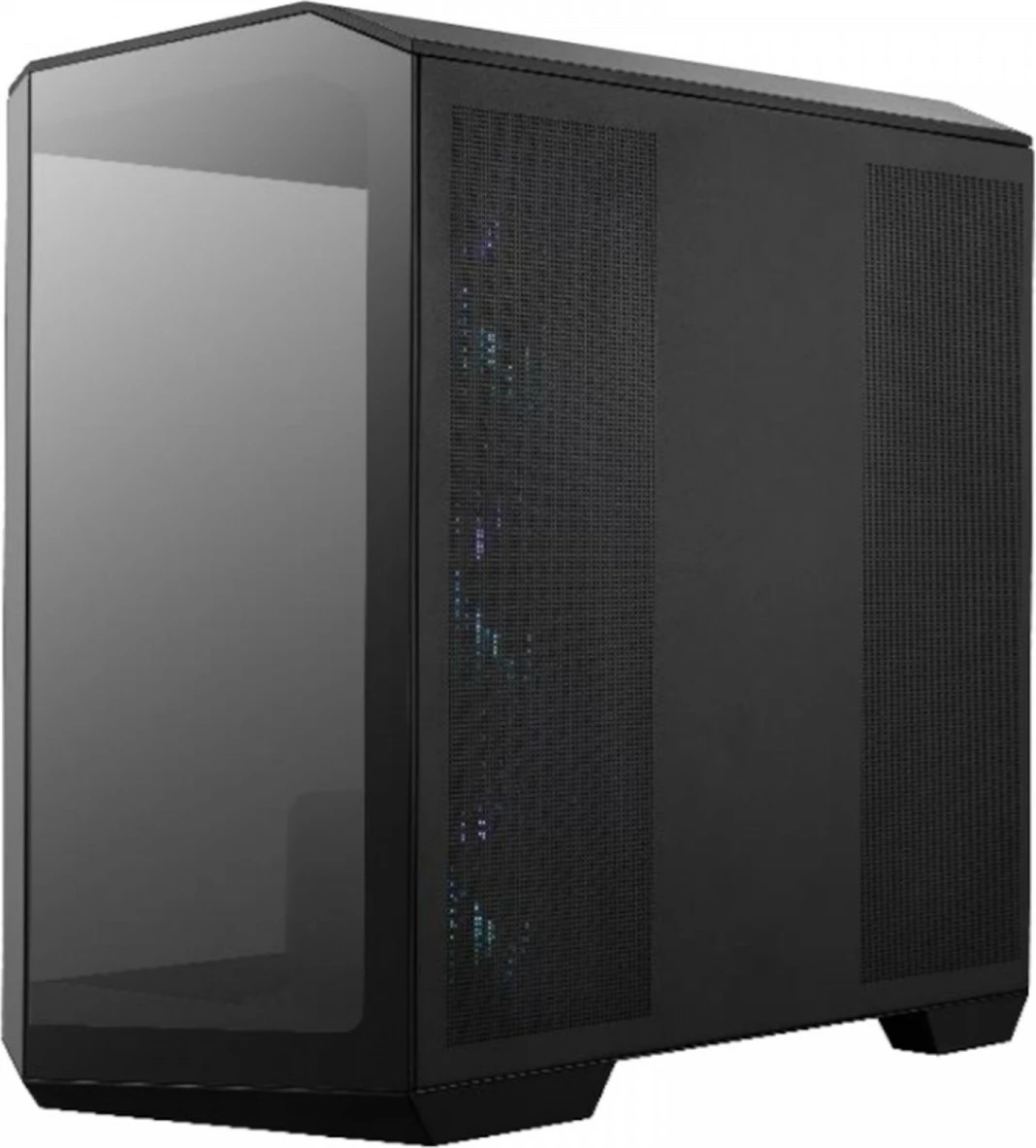 Kasë MSI MAG PANO M100R PZ, Micro Tower, RGB, Tempered Glass, E zezë