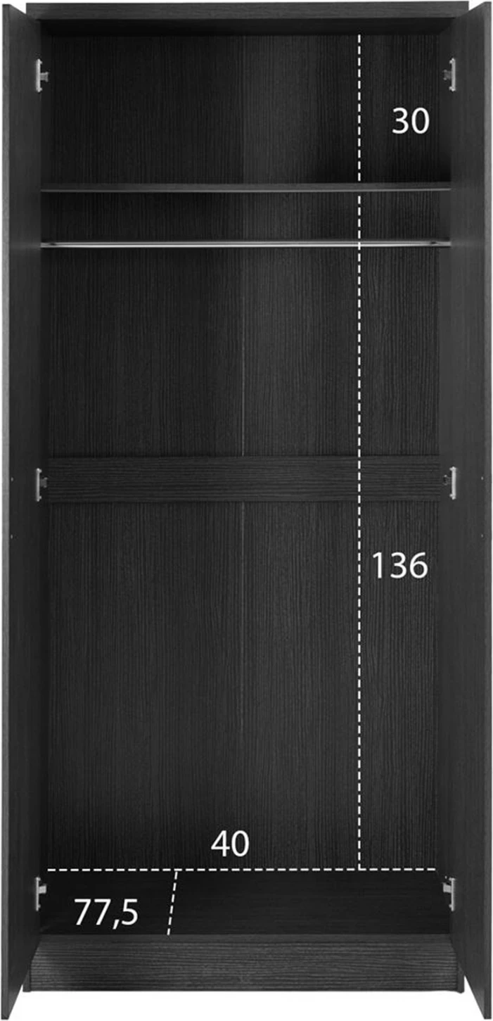 Dollap 2 derë Zebrano FH368.01 80x43x181