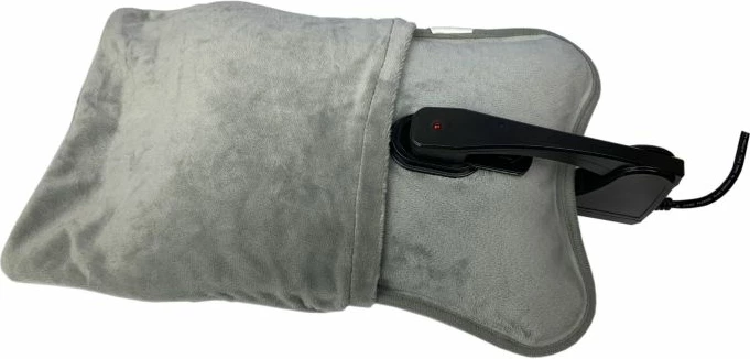 Jastëk ngrohës elektrik ADLER AD7427 360W 30x22x6.5cm me mbulesë fleece, gri