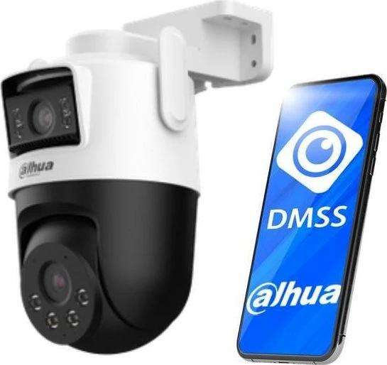 Kamerë IP Dahua P5D-5F-PV 10MP Wi‑Fi 6 PTZ IP66 IK08, bardhë/zi
