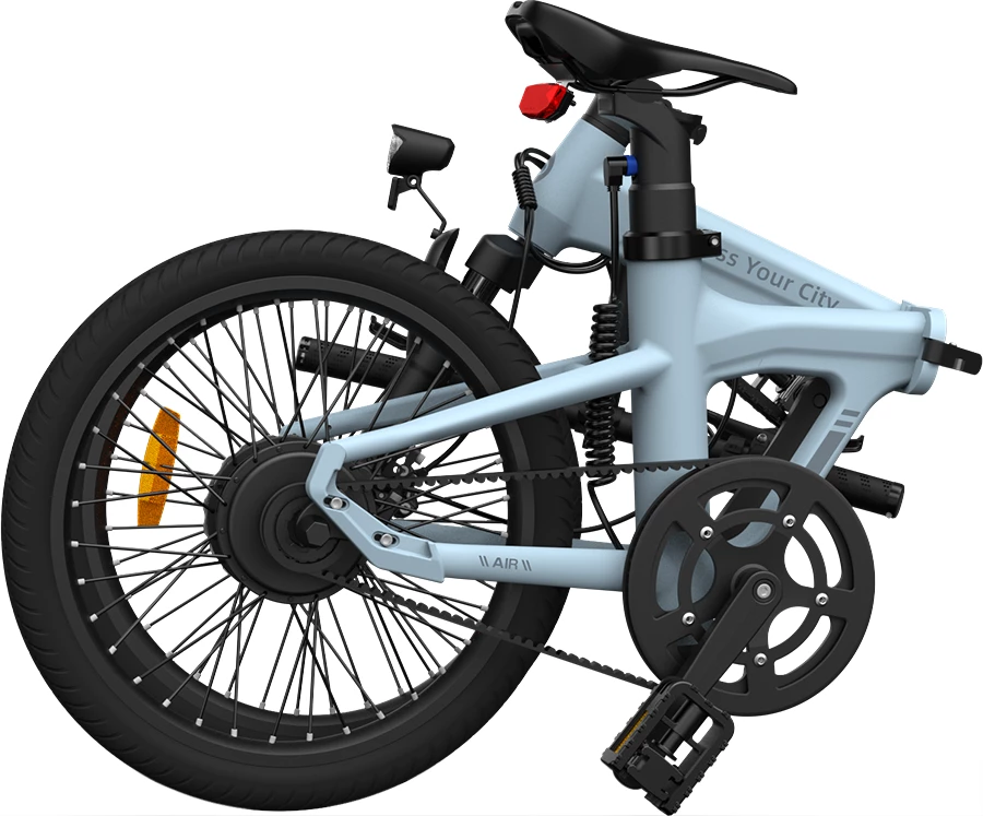 Bicikletë elektrike palosëse ADO Air 20S 20\", 250W, deri 100 km, blu pastel (v2026)