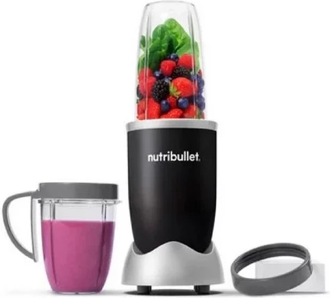 Blender tavoline, NutriBullet, NB606B, 600W, 700 ml + 500 ml, 6 thika, Tritan, e zezë