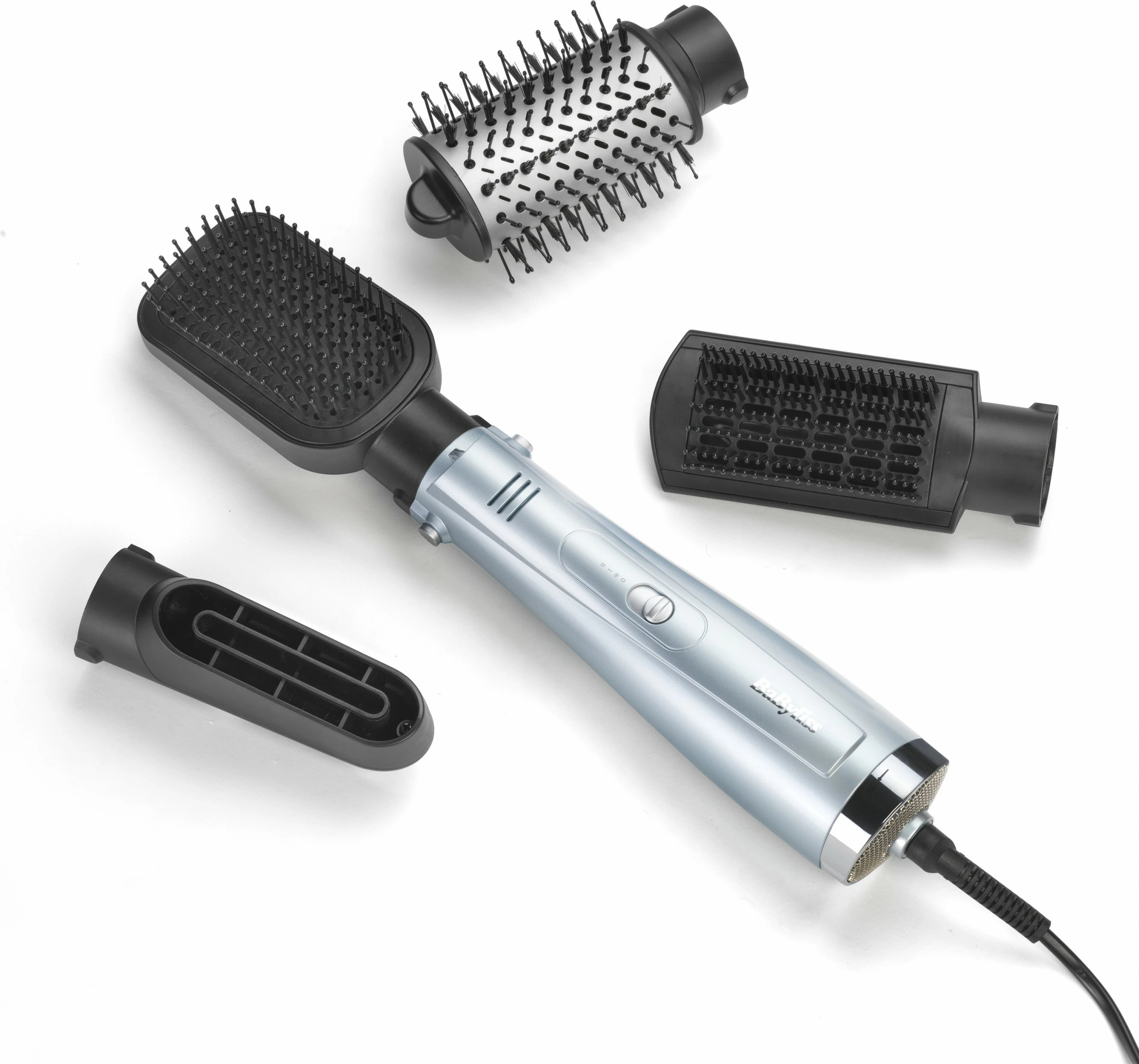 Furçë e nxehtë BaByliss Hydro-Fusion Smooth & Shape, Gri, Argjendtë