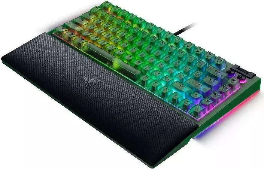 Tastierë Razer BlackWidow V4 75%, Phantom Green, RGB, US