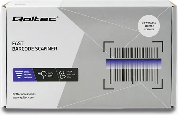 Qoltec 50868 Skaner lazer pa tela 1D | 2D | E zezë