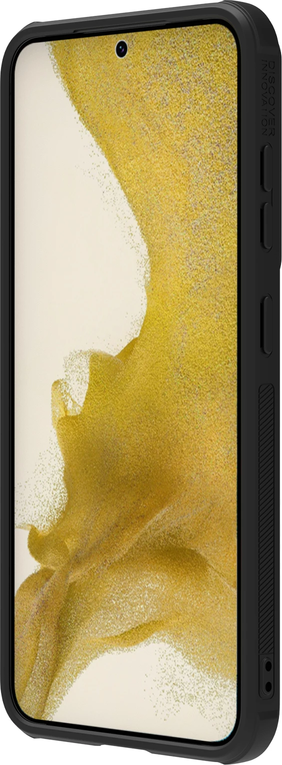 Mbështjellës Nillkin Textured S Case për Samsung Galaxy S23+, me kapak kamere, e zezë