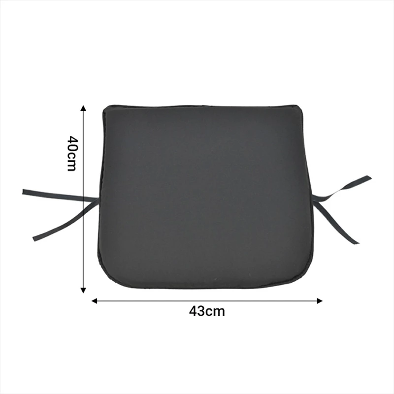 Jastëk për karrige Pildo, ngjyrë e zezë, 43x40x3cm