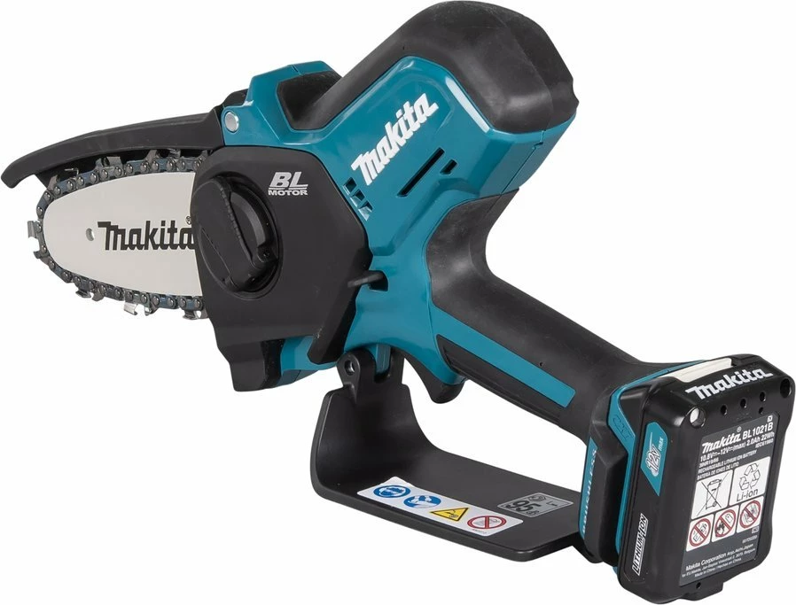 Sharrë zinxhir me bateri Makita UC100DWA01 12 V 10 cm 2 Ah blu/zezë set me 1 bateri + karikues