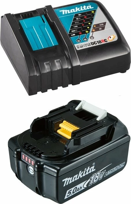 Burmashinë/vidator pa kabllo Makita DDF489RTJ 18 V, 2x5 Ah bateri, brushless, 73 Nm, 13 mm, me karikues dhe kuti