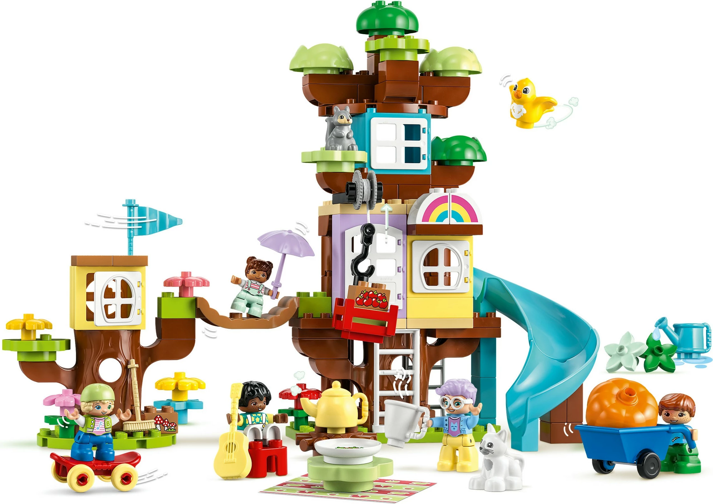 Set ndërtimi LEGO DUPLO 3in1 Tree House, 126 pjesë, shumëngjyrësh