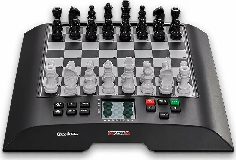 Shah elektronik Millennium Chess Genius Pro M810, deri 2000 ELO, magnetik, tabelë 30 x 27.6 cm, i zi