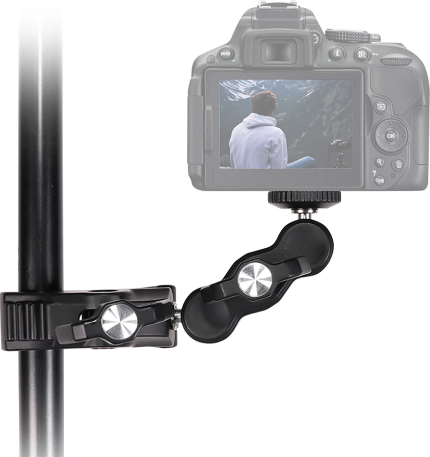 Mbajtës për celular dhe kamera sportive Hurtel me kapëse, i zi, set