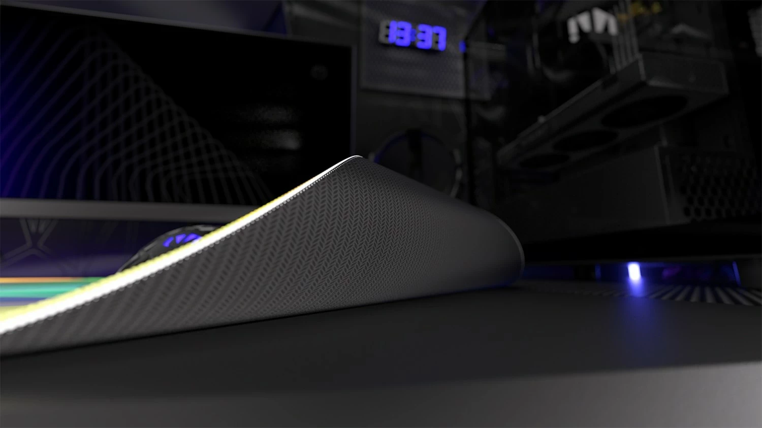 Mauspad Endorfy Crystal Spectrum XL, për lojtarë, ngjyrë miks