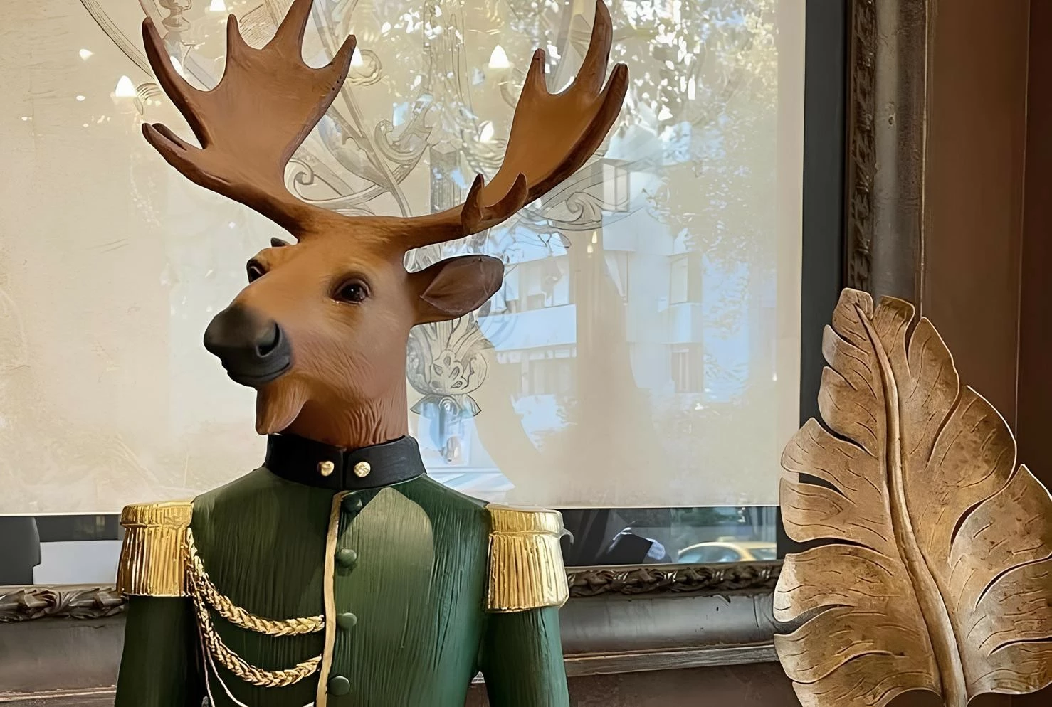 Objekt dekorativ Evila Originals, ngjyrë e gjelbër, e zezë dhe e bardhë, CY0702, 32x32x135 cm