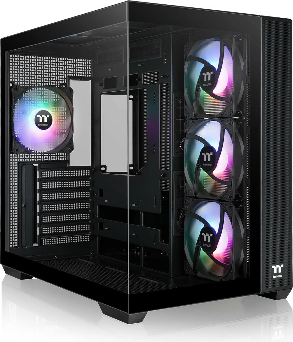 Kasë Thermaltake View 380 TG ARGB, Midi Tower, e zezë