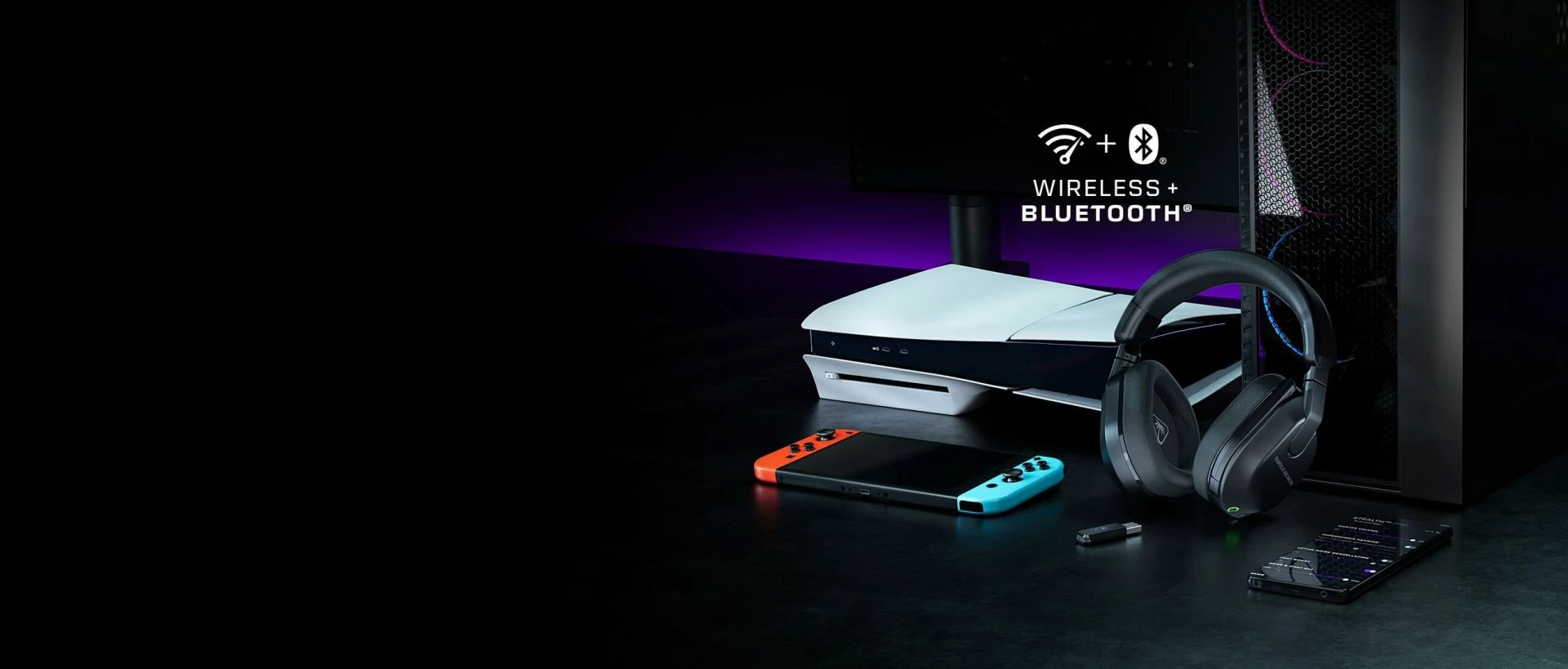 Kufje gaming Turtle Beach Stealth 600 (Gen 3) wireless, Bluetooth/USB, surround sound, 80h bateri, të zeza