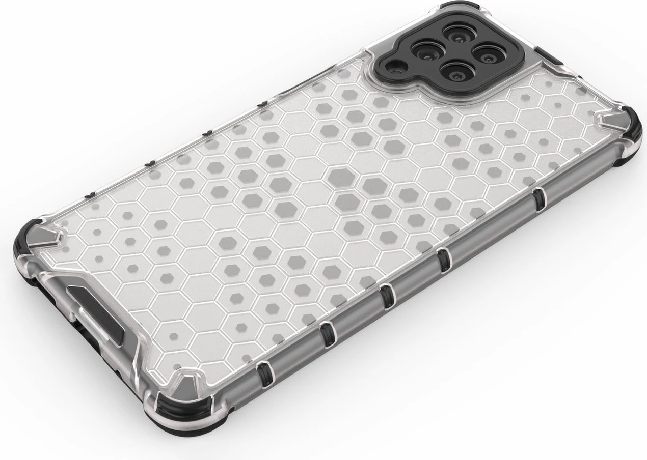 Mbështjellës Hurtel Honeycomb për Samsung Galaxy M53 5G, transparent