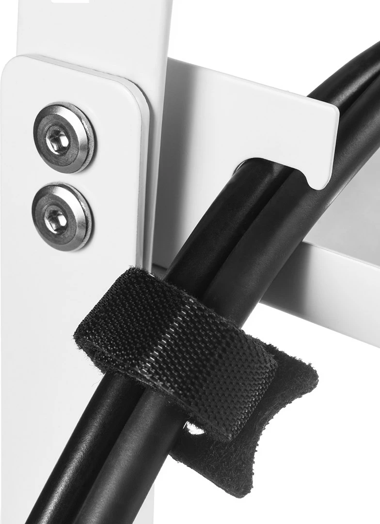 Organizues kabllosh nën tavolinë Maclean MC-105 W, çelik, bardhë