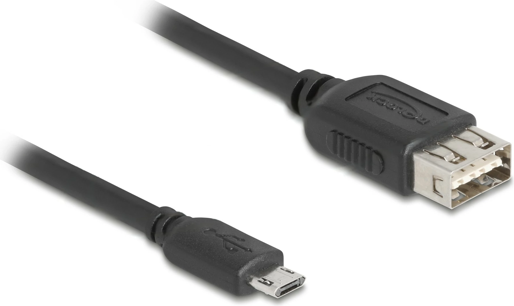 Kabllo USB DeLOCK EASY USB Micro-B në EASY USB-A 1m e zezë