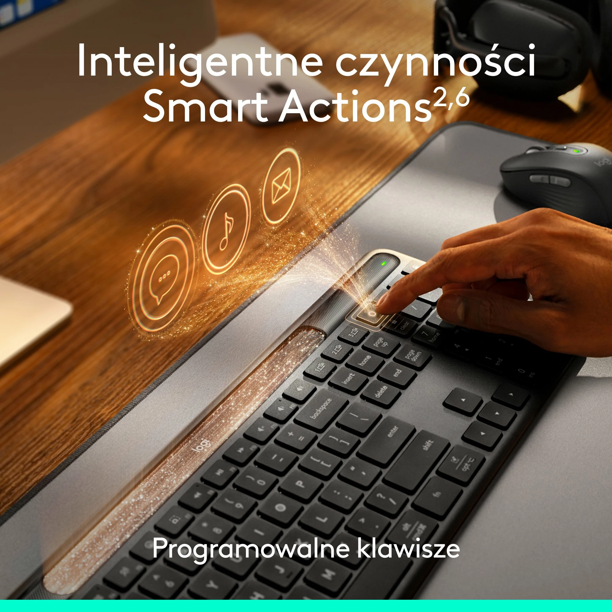 Tastierë wireless Logitech Slim Solar+ 920-013764, US layout, Bluetooth/Logi Bolt, full-size me numpad, Graphite