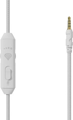 Kufje Genesis Toron 531, me mikrofon të ndashëm, për lojtarë, të bardha