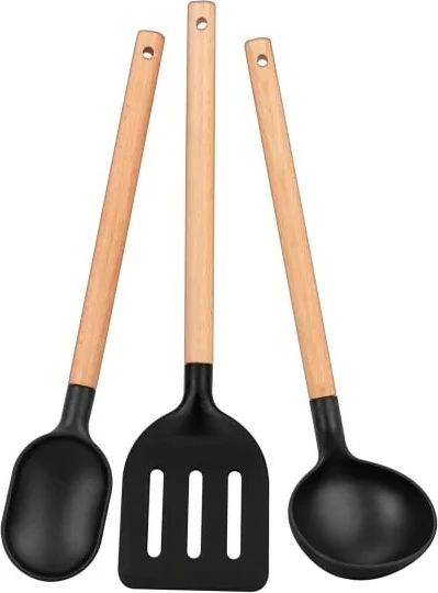 Set enësh gatimi Smile MGK-23, 8 pjesë, alumini, doreza të zeza, kapakë qeramike