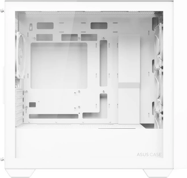 Kasë, Asus A21 PLUS (90DC00H3-B19010), microATX, 4x ARGB fans, radiator 360 mm, GPU 380 mm, e bardhë