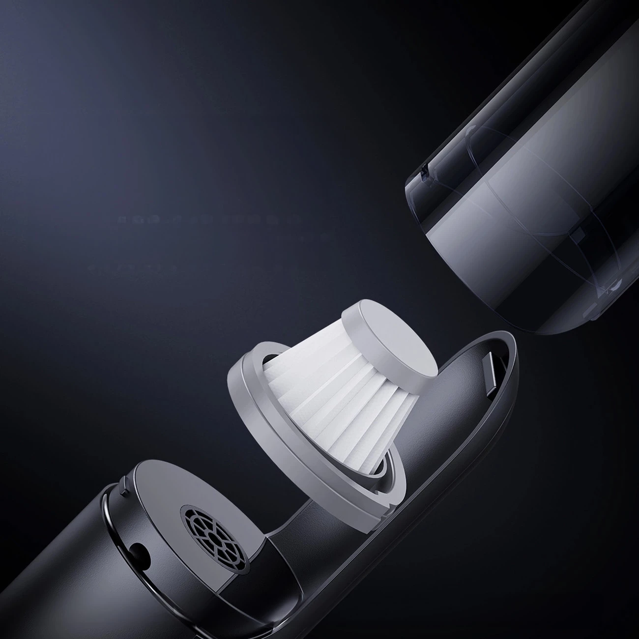 Fshesë me korrent portative Baseus A0 Pro, 4000 Pa, HEPA, pa tela, e zezë