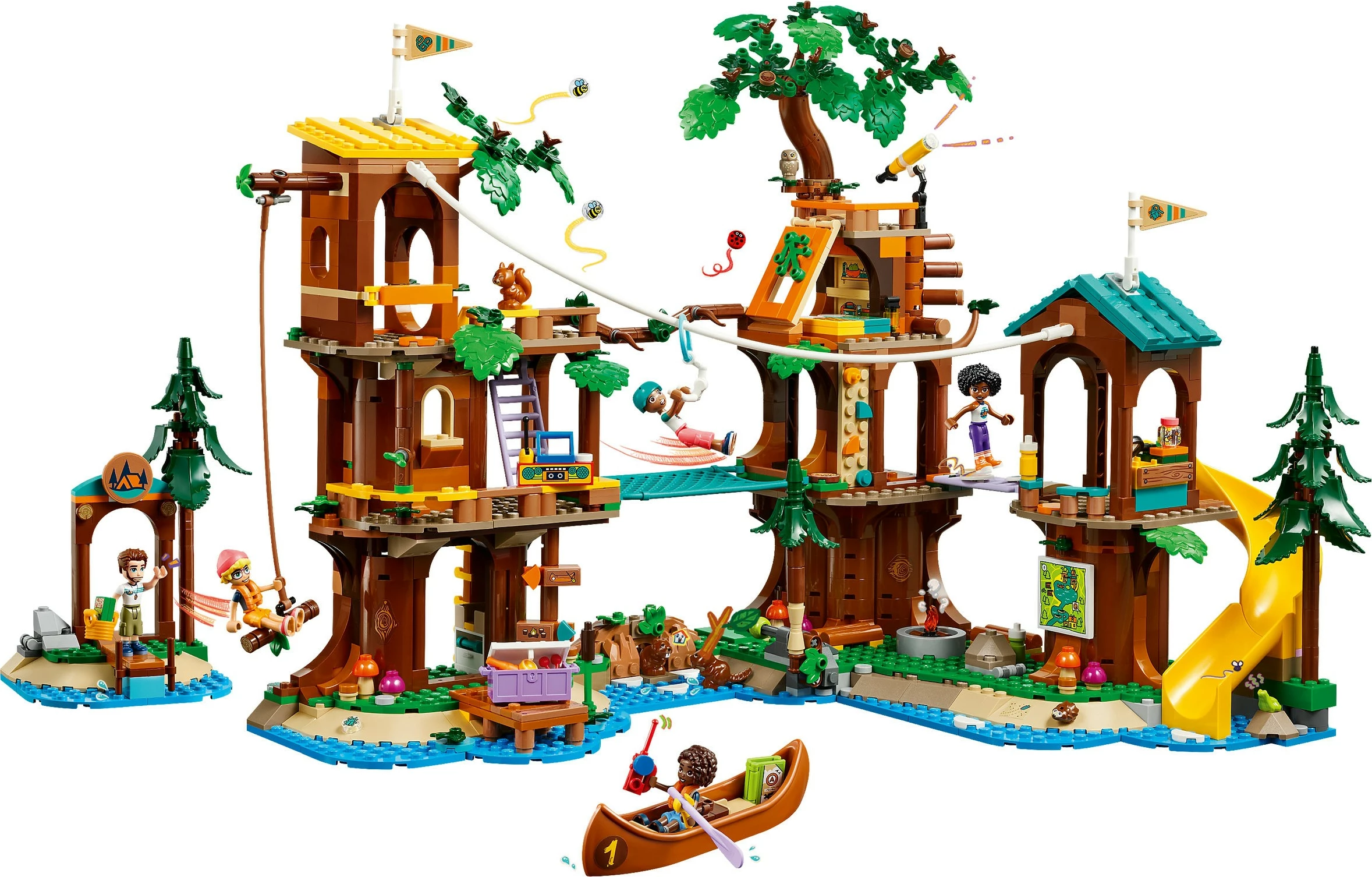 Set ndërtimi LEGO Friends 42631, Adventure Camp Tree House, multikolor