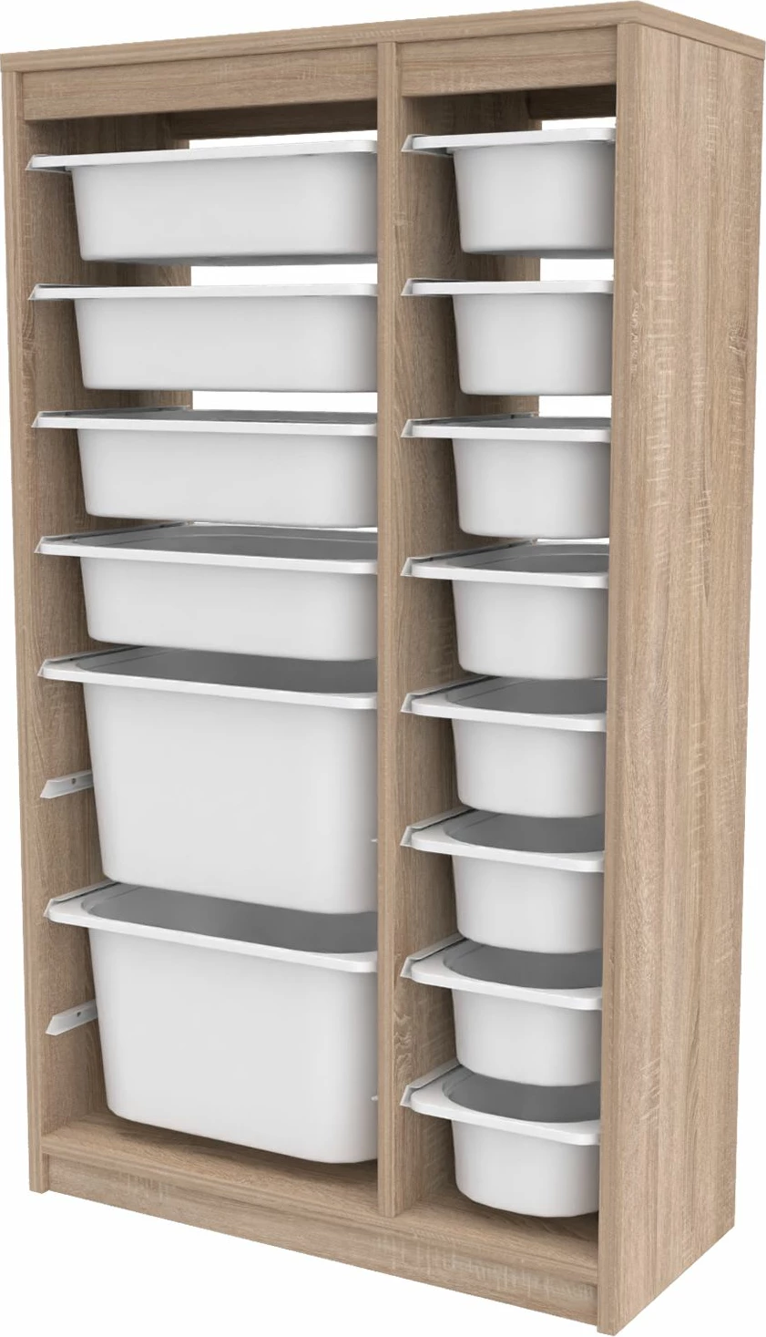 Dollap shumëfunksional Hanah Home, Montana Xs 2D4N8U, Sonomo, i bardhë