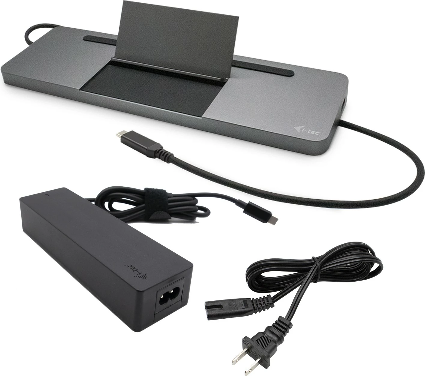 Stacion dokimi I-Tec USB-C Metal Ergonomic 4K, gri