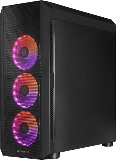 Kasë CHIEFTEC SCORPION 4 GL-04B-UC-OP, ATX, USB-C 3.2, A-RGB, e zezë