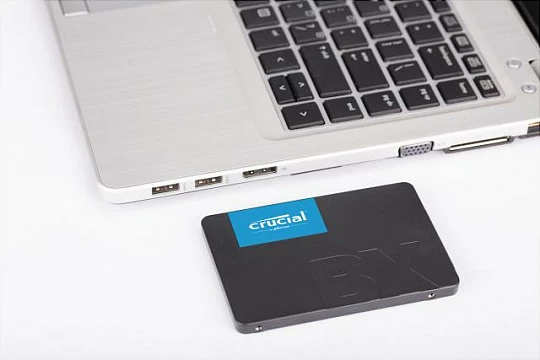 SSD Crucial BX500, 240 GB, 2.5", 540 MB/s, 6 Gbit/s, e zezë