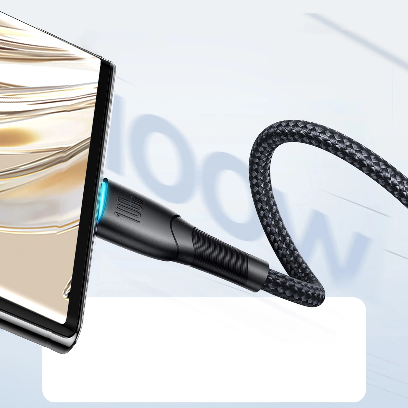 Kabllo Joyroom Starry Series SA32-AC6, USB-A në USB-C, 1m, 100W, e zezë