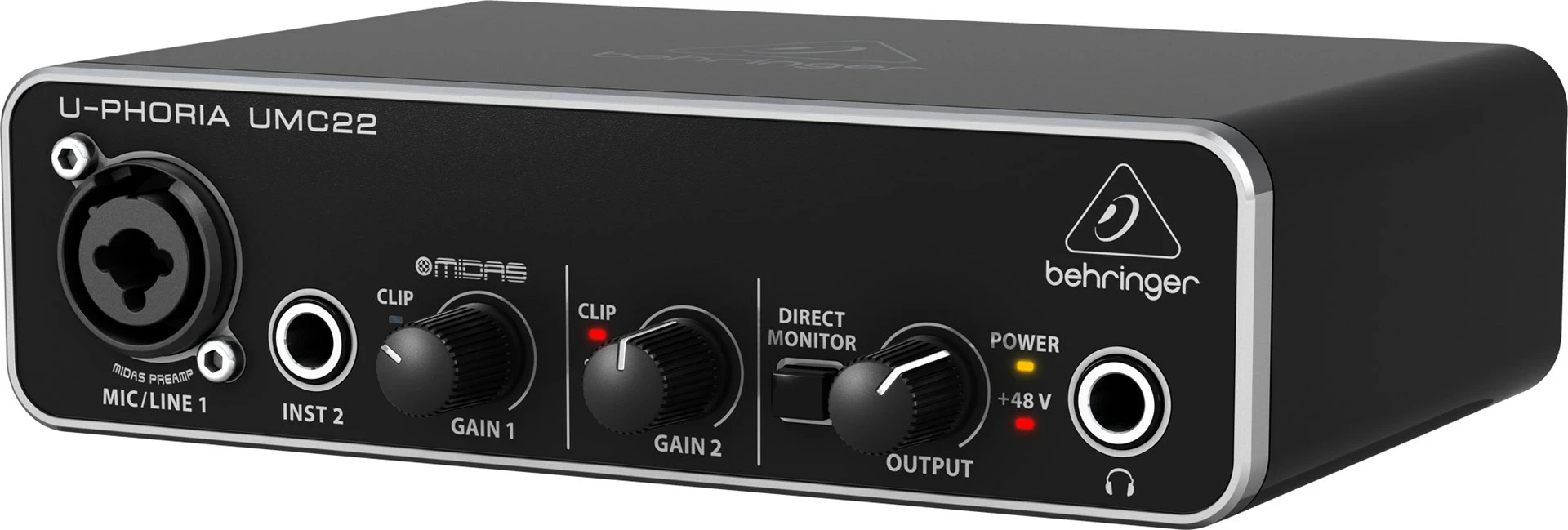 Audio interface Behringer UMC22, e zezë